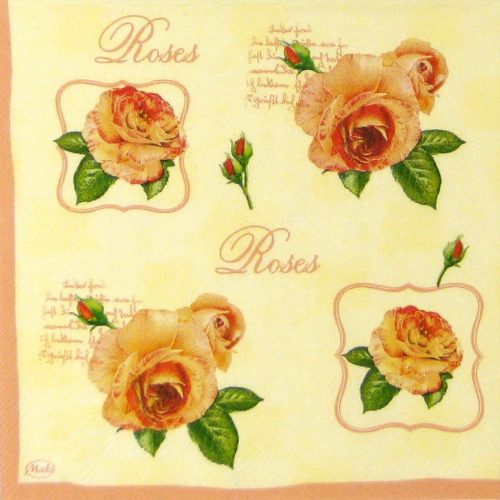 Paper Napkin - Rose Heads