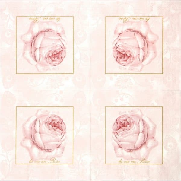 Lunch Napkins (20) - Pastel Rose