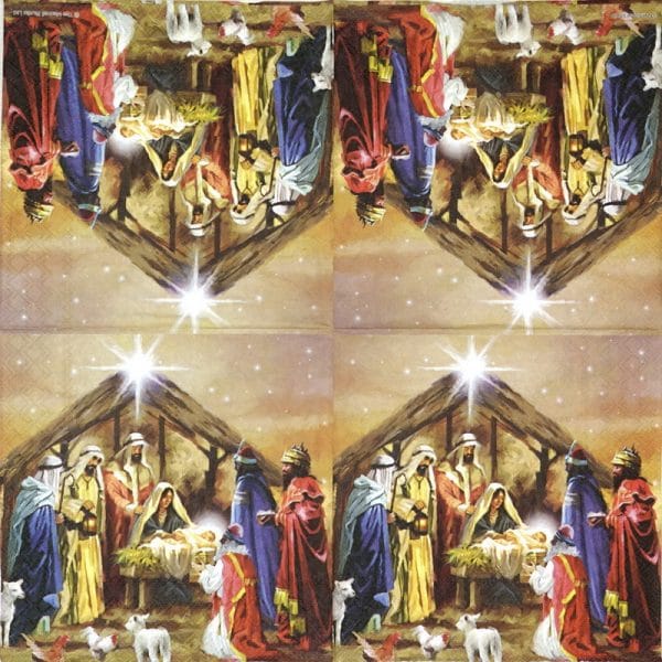 Paper Napkins - Nativity Collage (20 pieces)
