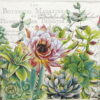 Single Decoupage Napkin - Pink Cactus