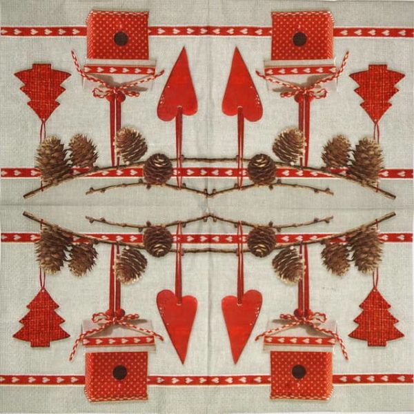 Paper Napkin - Christmas Hanging