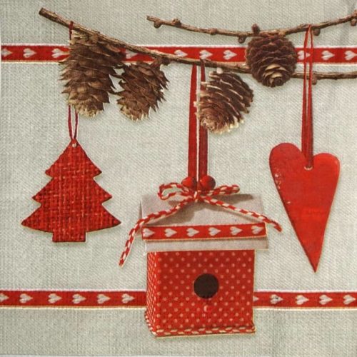 Paper Napkin - Christmas Hanging