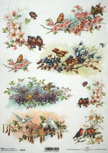 rice paper vintage group of birds napkin shop rice paper vintage group of birds napkin shop