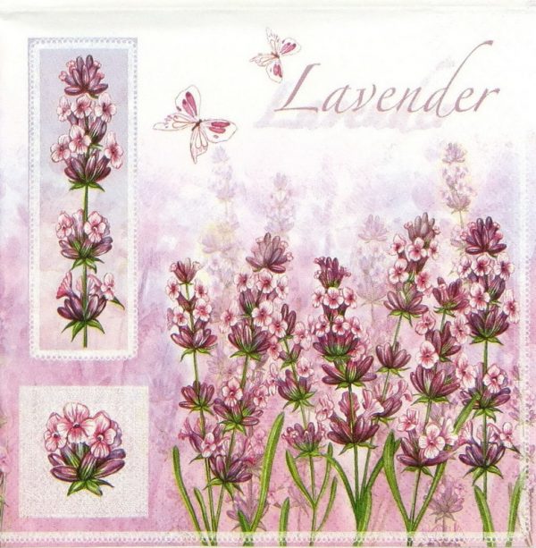 Single Decoupage Napkin - Lavender