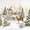 Rice Paper - Winter Forest with Deer