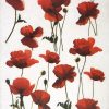 Rice Paper - Red Poppies