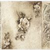 Rice Paper A/3 - Sepia Roses