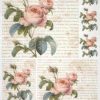 Rice Paper - Vintage Rose small on writings