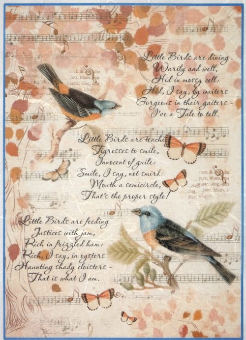 Rice Paper - Cheerful birds