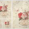 Rice Paper - Floral Teacups