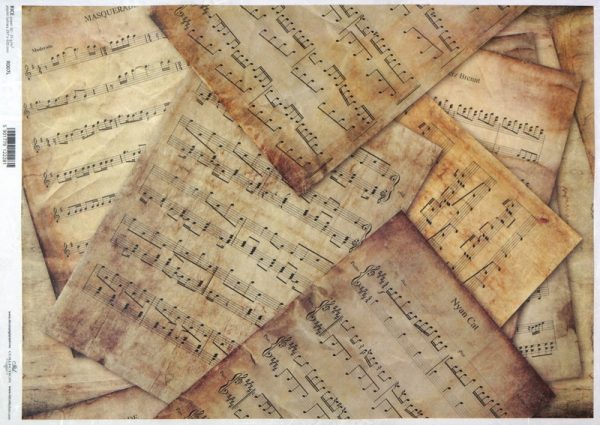 Rice Paper A/3 - Vintage Sheet Music
