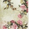 Rice Paper A/3 - Birds with Red Roses