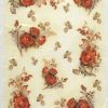 Rice Paper - Autumn red roses