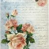 Rice Paper - Letter with roses