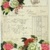 Rice Paper for Decoupage - Flowers with receipt (~25x34cm)