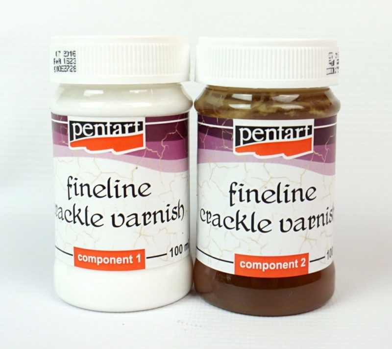 Pentart Fineline Crackle Varnish 2x100ml set