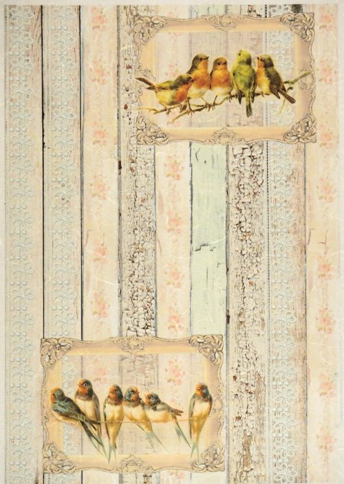 Rice Paper - Birds in frame