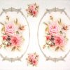 Rice Paper - Roses bouquets in frames