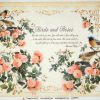 Rice Paper - Vintage birds and roses