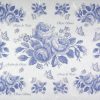 Rice Paper - Blue Roses and butterflies