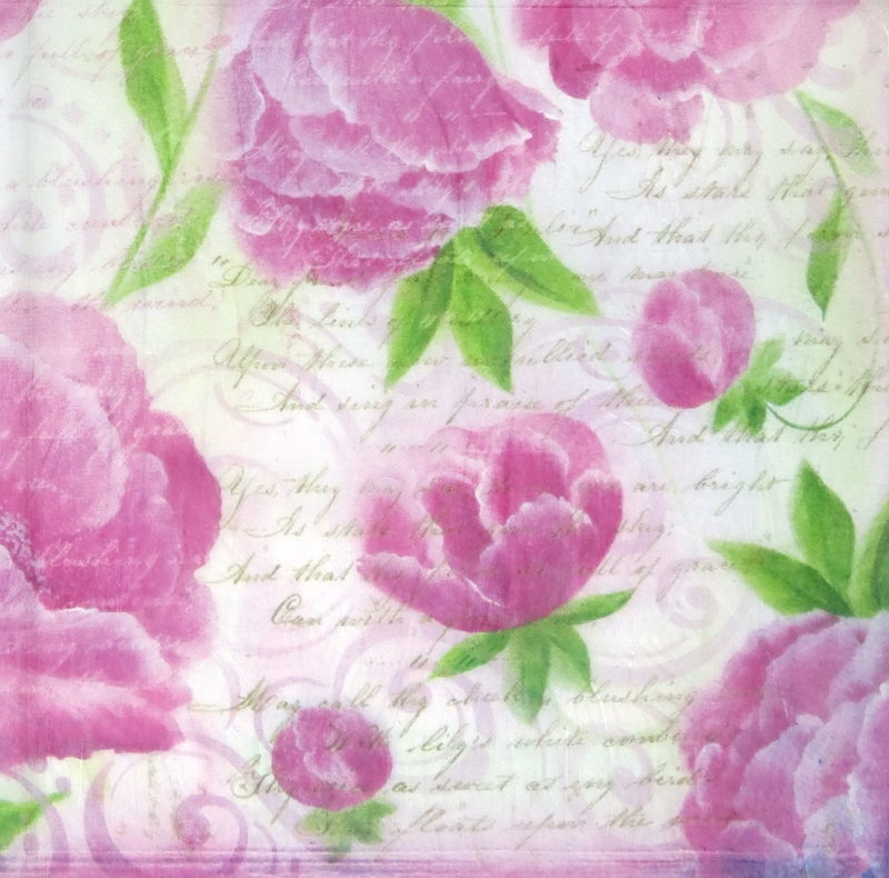 Rice Paper - Pink Roses