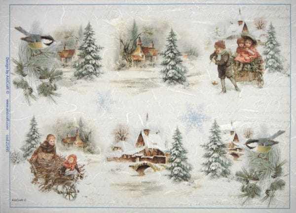 Rice Paper - Winter Villages small