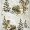 Rice Paper - Winter Forest with Owls