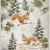 Rice Paper - Winter Forest with Squirrel