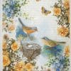 Rice Paper - Orange birds world