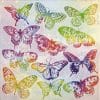 Paper Napkin - Aquarell Butterflies mix