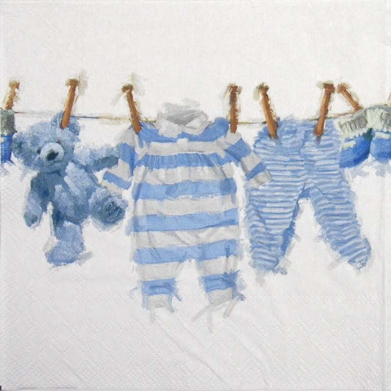 Paper Napkin - Baby Boy Clothes