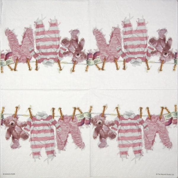 Paper Napkin - Baby Girl Clothes