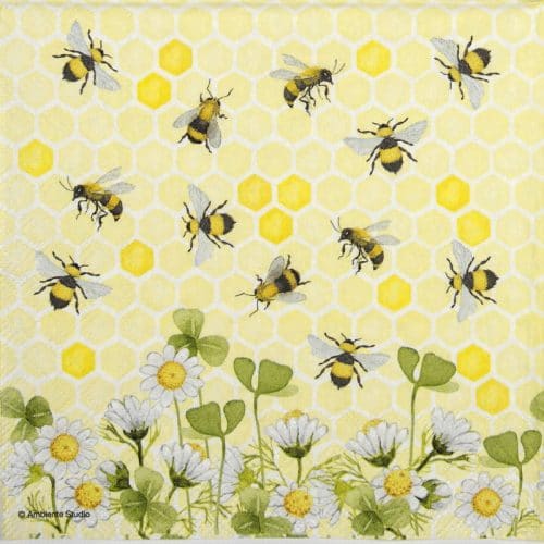 Lunch Napkins (20) - Bees joy