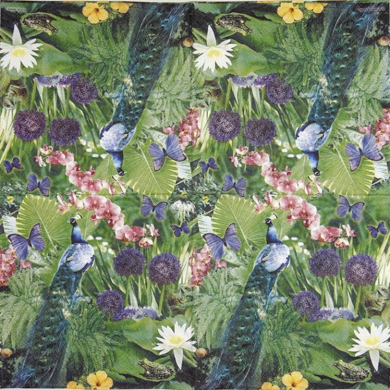 Paper Napkins Royal Peacock (20 pieces) Napkin Shop