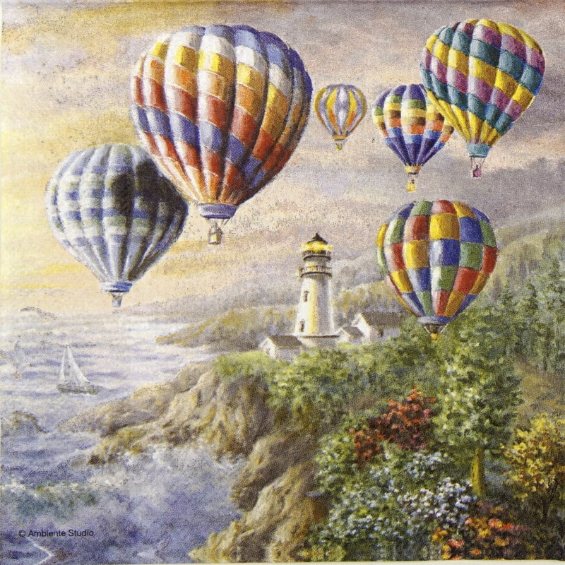 Lunch Napkins (20) - Hot air balloons