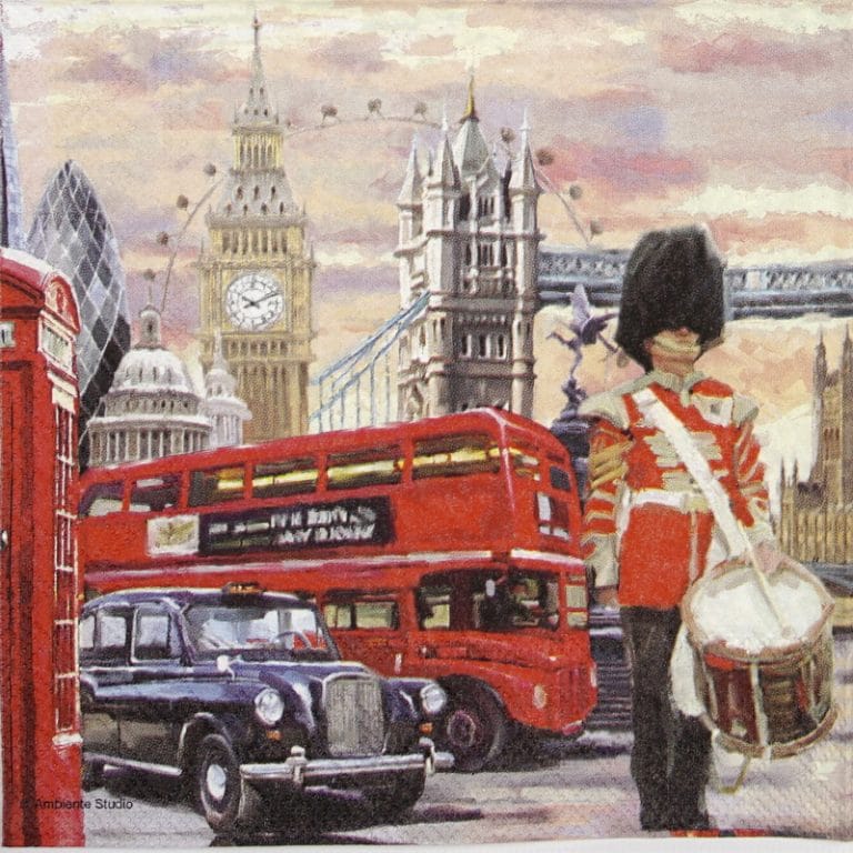 Lunch Napkins (20) London street Napkin Shop