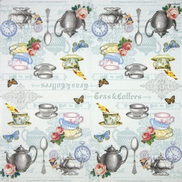 Paper Napkin - Tea mix blue - Image 2