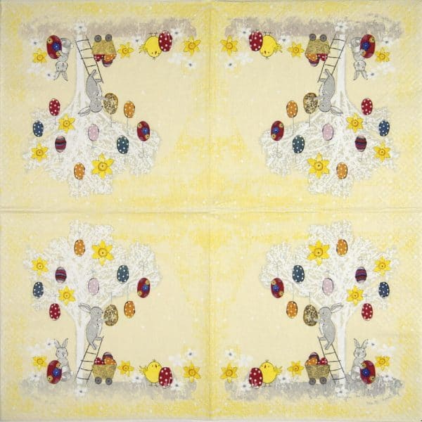 Paper Napkin - Easter Tree - Image 2
