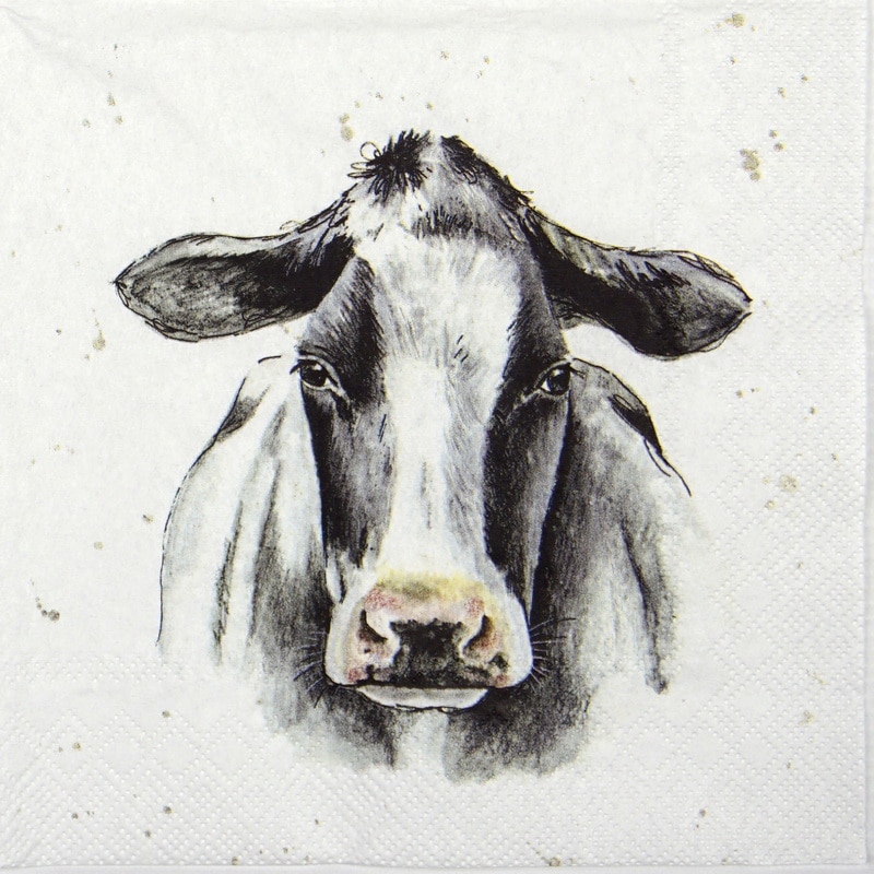 Paper Napkin - Farmfriends cow