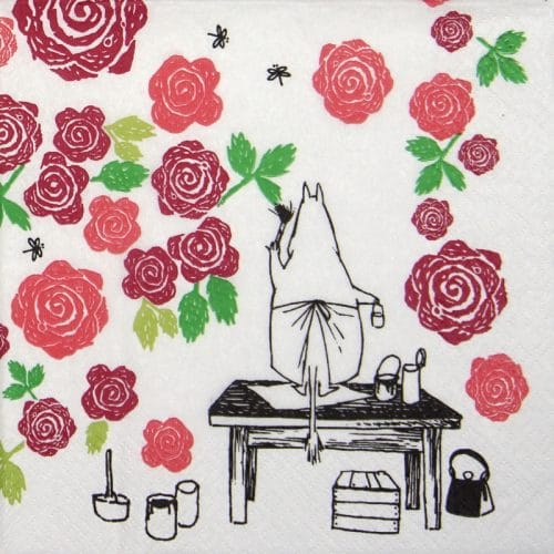 Paper Napkin -  Moomin Rosegarden