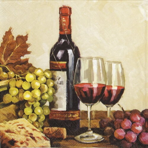 Paper-napkin-Ambiente-wine-and-grapes-13310235q