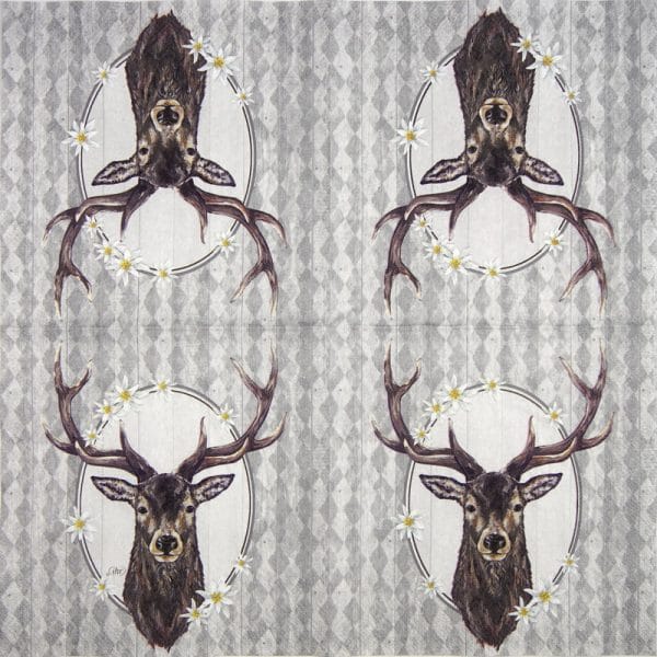 Lunch Napkins (20) - Ludwig grey - Image 2