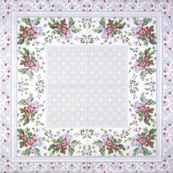 Lunch Napkins (20) -  Leaves Ornament Frame