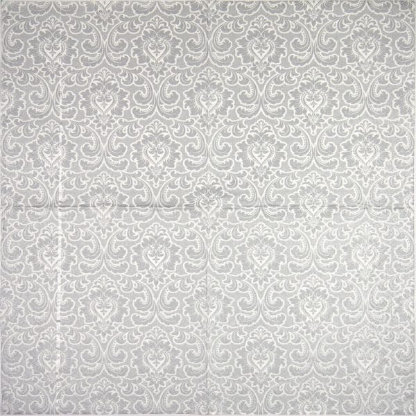 Paper Napkin - Wallpaper pattern silver