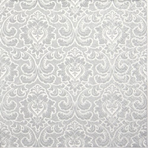 Paper Napkin - Wallpaper pattern silver