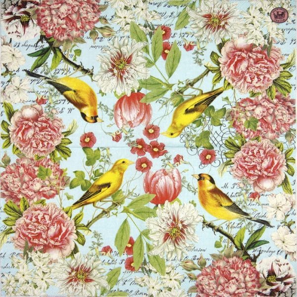 Cocktail Napkins (20) - Garden Melody