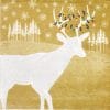 Paper Napkin - Woodland Deer gold