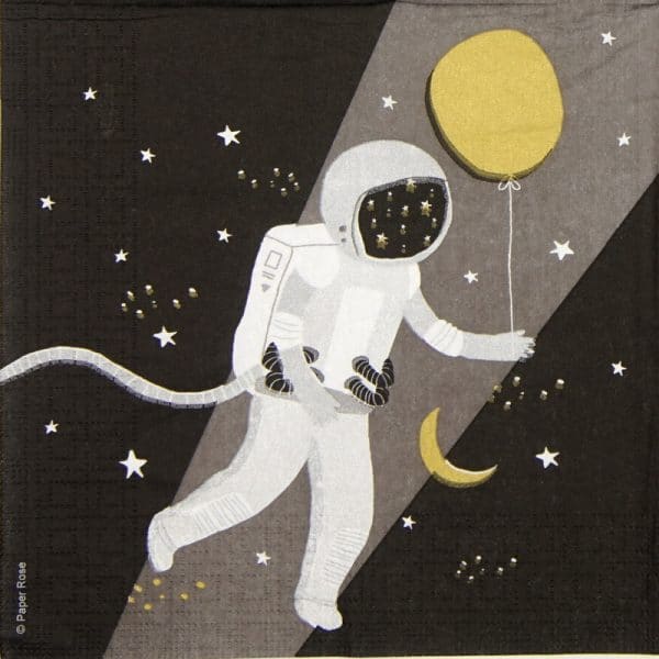 Paper Napkin - Paper Rose: Capisco Astronaut