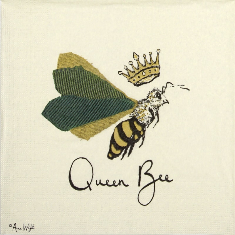 Lunch Napkins (20) - Anna Wright: Queen Bee