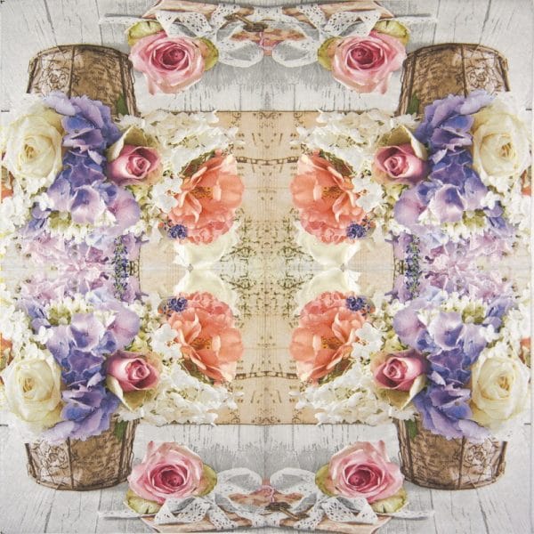 Paper Napkin - Romantic bouquet - Image 2
